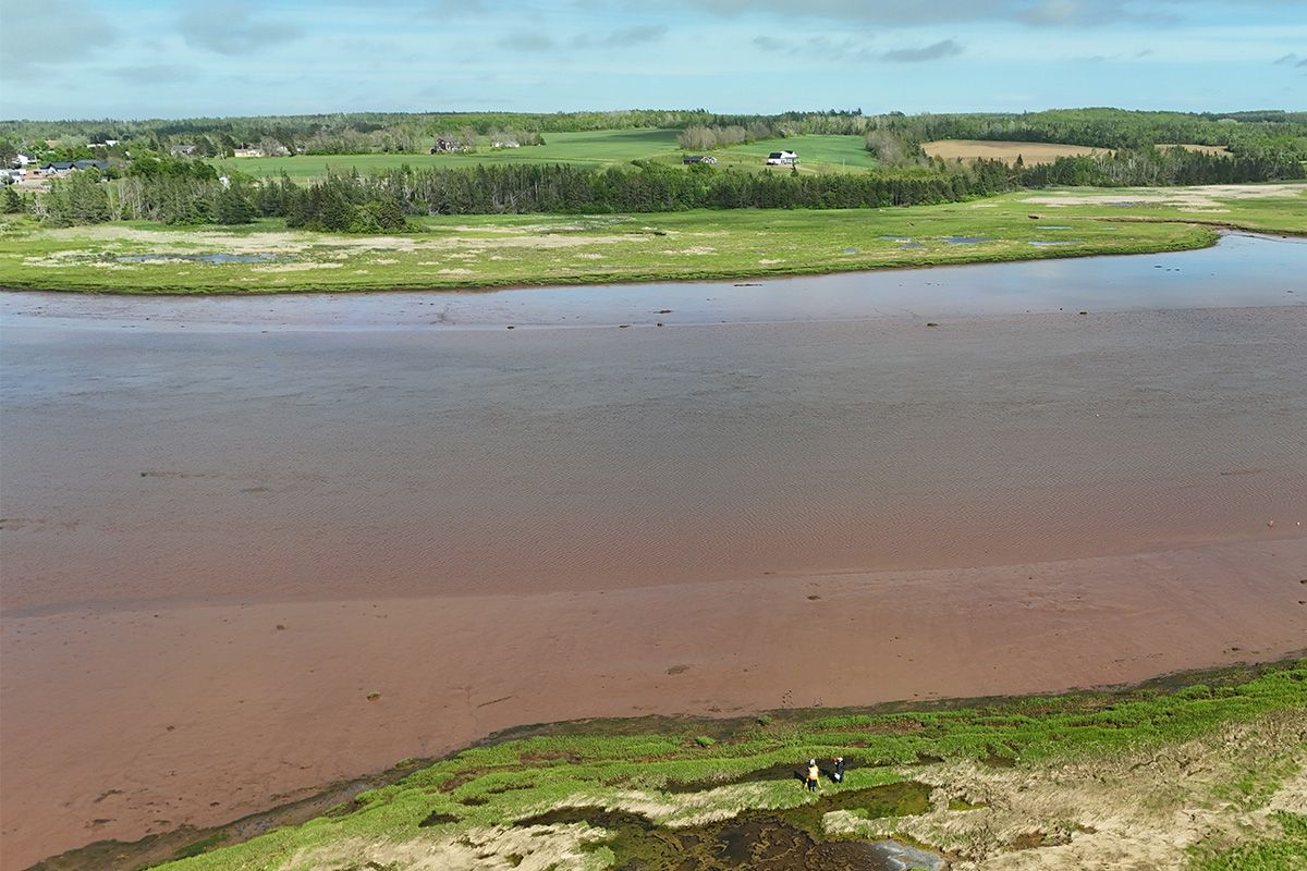 Vue panoramique d'un cours d'eau