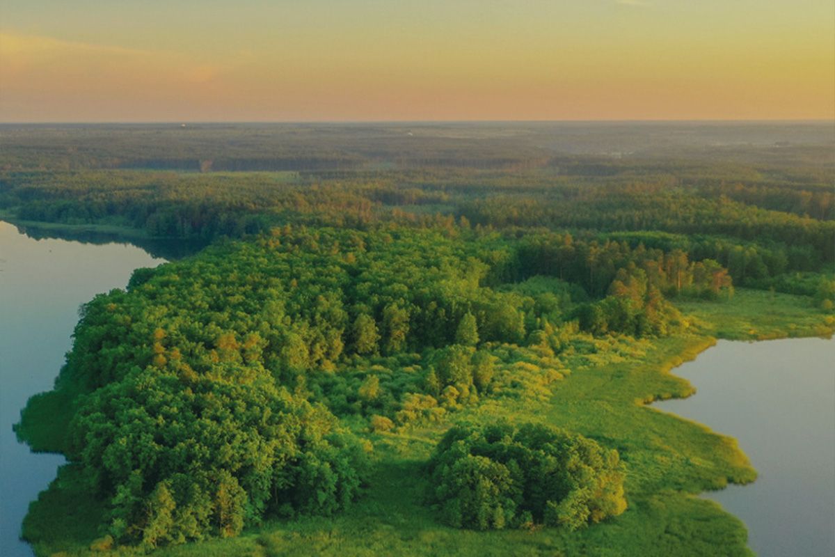 Paysage naturel vue de haut