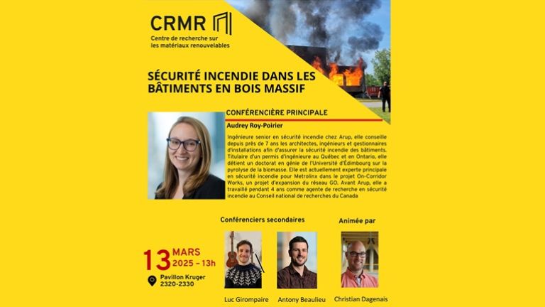 affiche sur la conférence sur la sécurité incendie